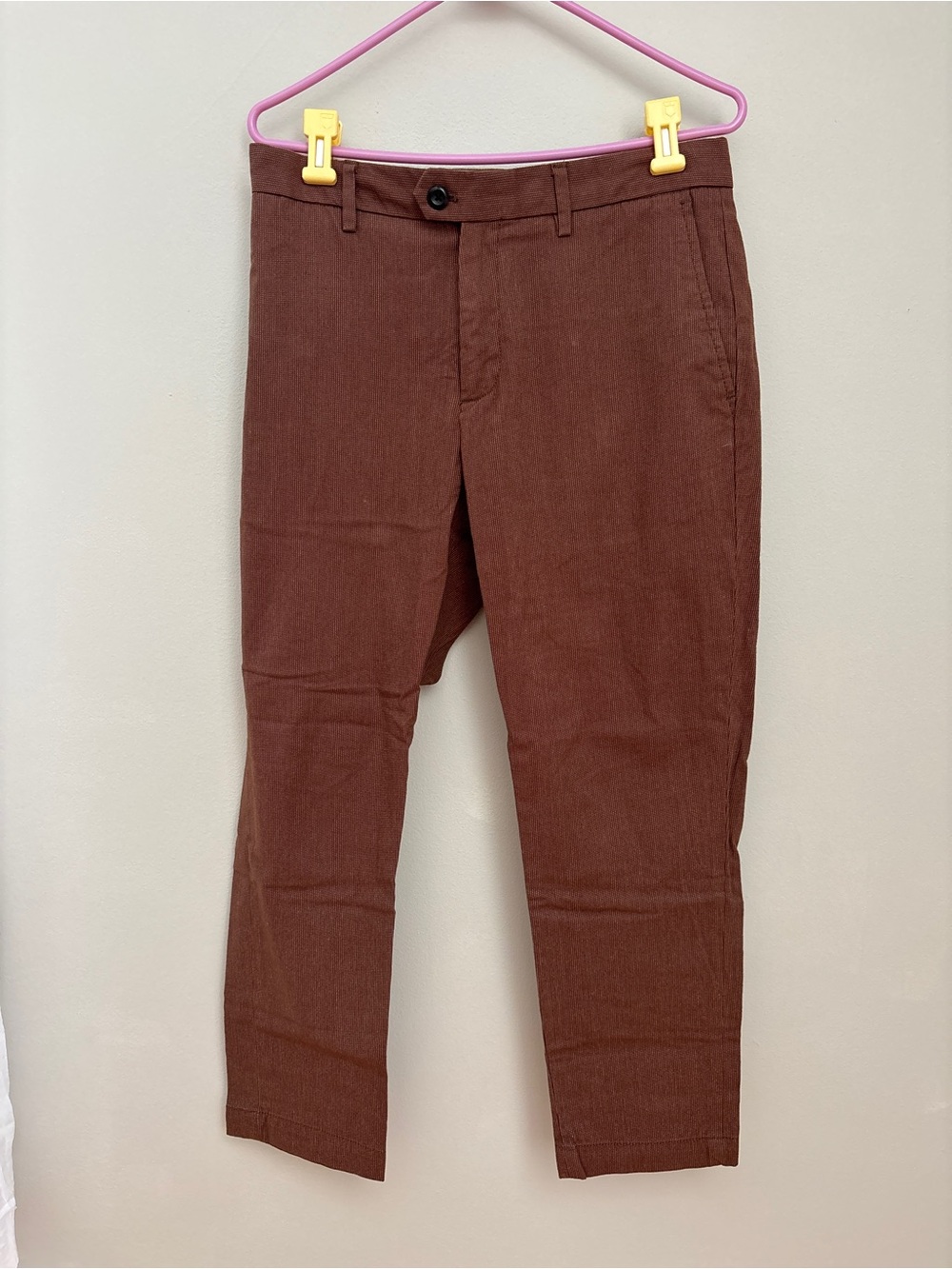 Banana Republic Men's Brown Slin-Tapered Fit Chino Pants